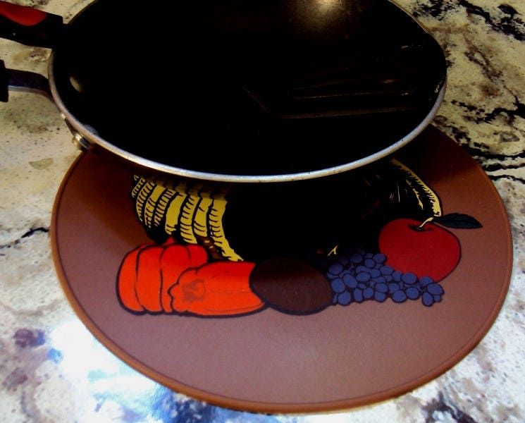 Brown Silicone Kitchen Hot Pad Table Placemat Table Trivet Etsy