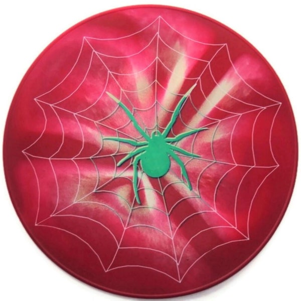Silicone Multicolored Red Spider Nonslip Table Trivet, Kitchen Countertop Hot Pad, Table Placemat, Tablemat,