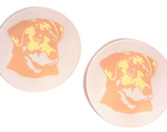 Golden Retriever Silicone Coasters, Beige Nonslip Trivet, Kitchen Hot Pads