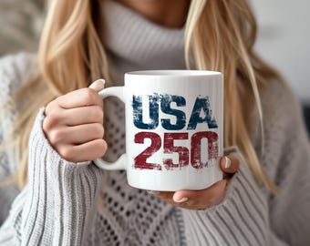 250th Anniversary Patriotic Mug: USA Semiquincentennial Celebration