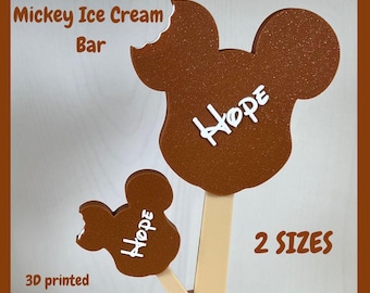 Personalized Mickey Bar Magnets | 3D Printed | Custom Name Gift | Fish Extender | Pixie Dust | Gift Exchange | Fridge Magnet | FE