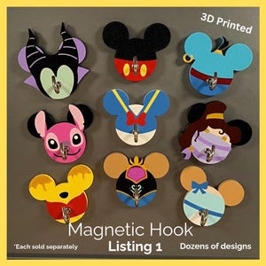 Cruise Magnetic Hook | Fish Extender | Cruise Ship Magnet | Magnetic Hook  | Refrigerator | Locker | FE | 3d Printed | Pixie Dust | Gift