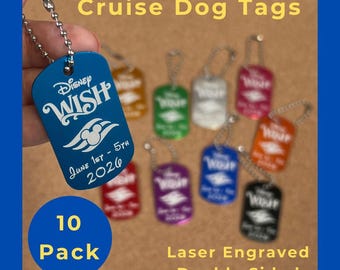 Personalized Cruise Dog Tag | Fish Extender | DCL | FE | Pixie Dust | Personalized Gift | Cruise Souvenir