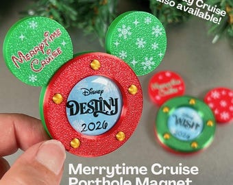 Christmas Cruise Porthole Magnet: 3D Printed Fish Extender Gift