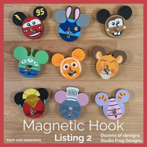 BeyondNice 10Pack Colorful Magnetic Hooks, Heavy Duty Magnet