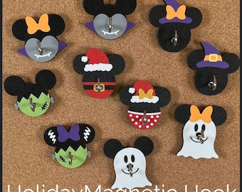 Cruise Door Magnet, Holiday Character Magnetic Hook | Locker, Refrigerator | DCL Fish Extender | 3D Printed | Pixie Dust