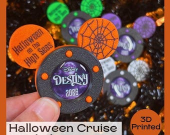 Halloween on the High Seas Porthole Magnet | 3D Printed Cruise Door Magnet | Fish Extender Gift | Pixie Dust | Cruise Keepsake | 2026