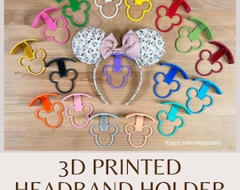 Mouse Ears Display Wall Mount | Headband | Mickey Ear Wall Display | Ear Storage | Bow Holder | 3D Printed Wall Display | Headband Holder