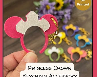 Princess Crown Keychain: Backpack Tag, Fish Extender Gift, Pixie Dust