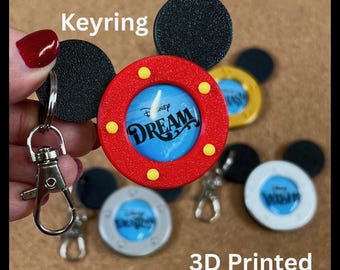 Porthole Mouse Ears Keyring | Fish Extender Gift | Cruise Ship Keychain | Gift Exchange | Bag Tag | FE | 3d Printed | DCL Pixie Dust