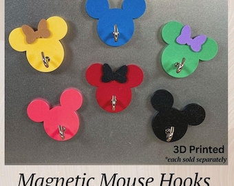 3D Printed Mouse Head Magnetic Hook | Cruise Decor