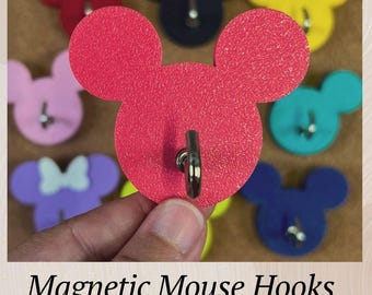 3D Printed Mouse Head Magnetic Hook | Cruise Decor