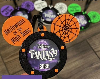 Halloween on the High Seas Ornament, Halloween Cruise Keepsake, Fish Extender Gift, Pixie Dust, 3D Printed Ornament, 2026