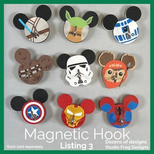3D Printed Character Magnetic Hook | Cruise Decor, Locker, Refrigerator | DCL Fish Extender