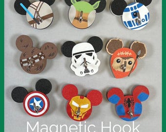 3D Printed Character Magnetic Hook | Cruise Decor, Locker, Refrigerator | DCL Fish Extender