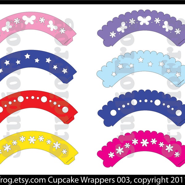 Cupcake Wrappers Etsy