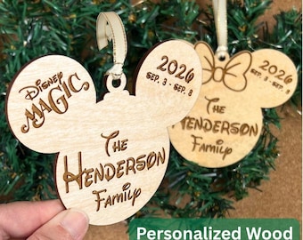 Personalized Wood Ornament | Fish Extender | DCL | FE | Pixie Dust | Ornament Exchange