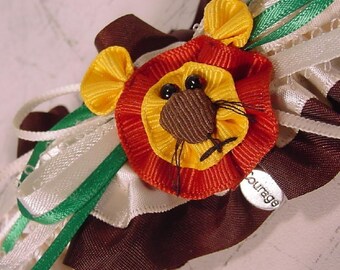 Cowardly Lion with Courage wedding garter a PETERENE  original PROM