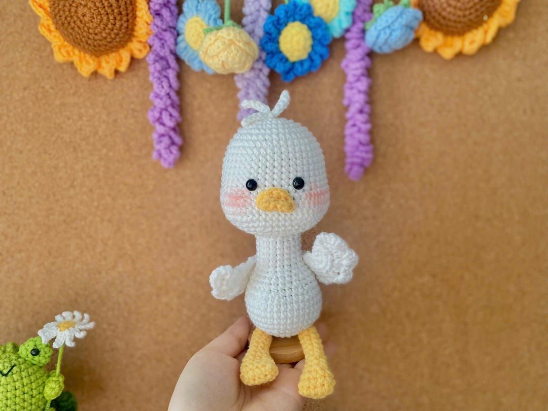 Little Duck Crochet Pattern or Crochet Kit Ducky, Amigurumi Kit Duck ...