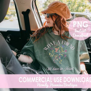 Friend In Jesus Bible Verse  Png, Christian Shirt Design Png, Sublimation Worship Designs, Direct to Film Christian Png, Shirt Design Png