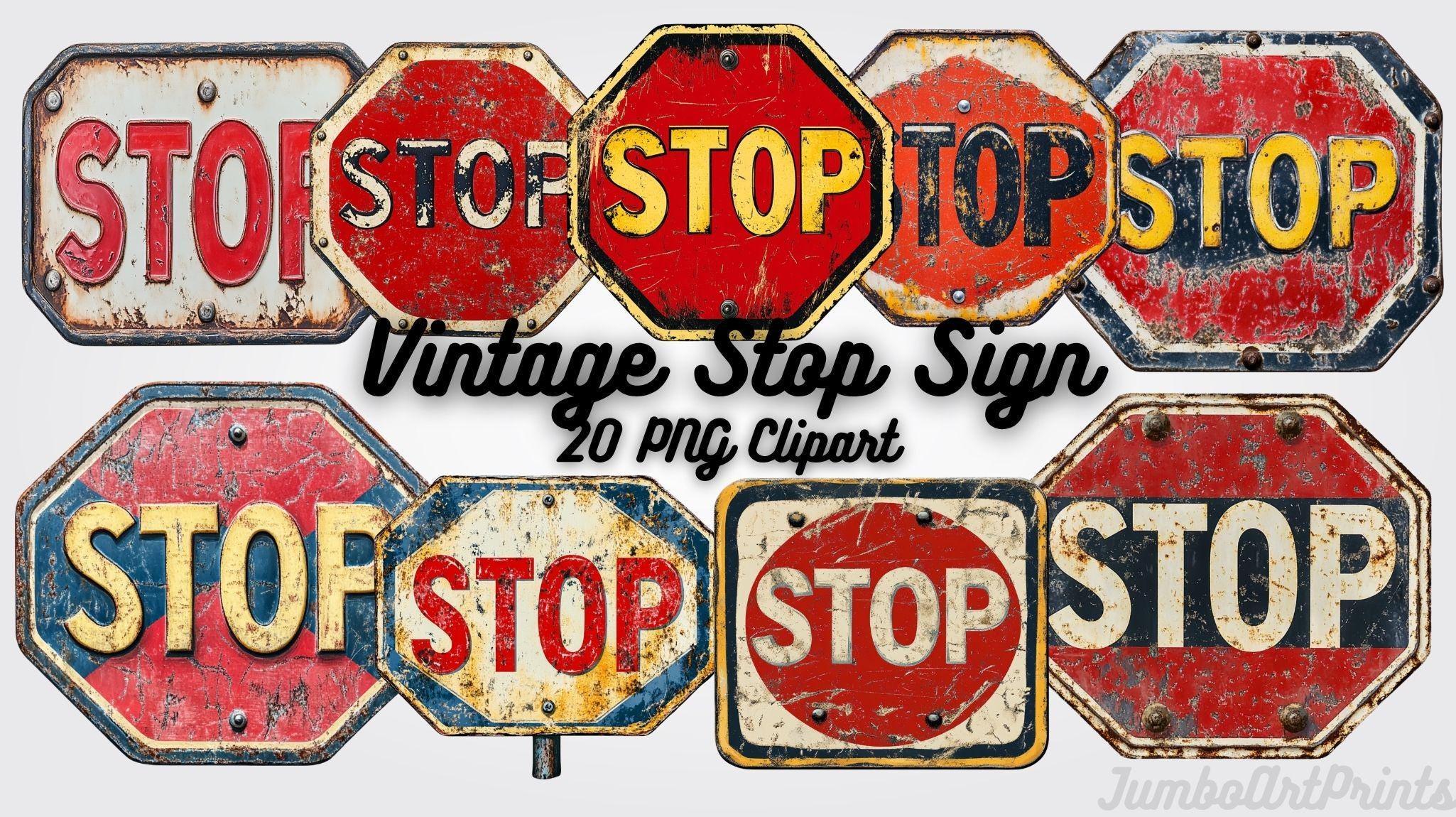 Vintage Stop Sign - Etsy Canada