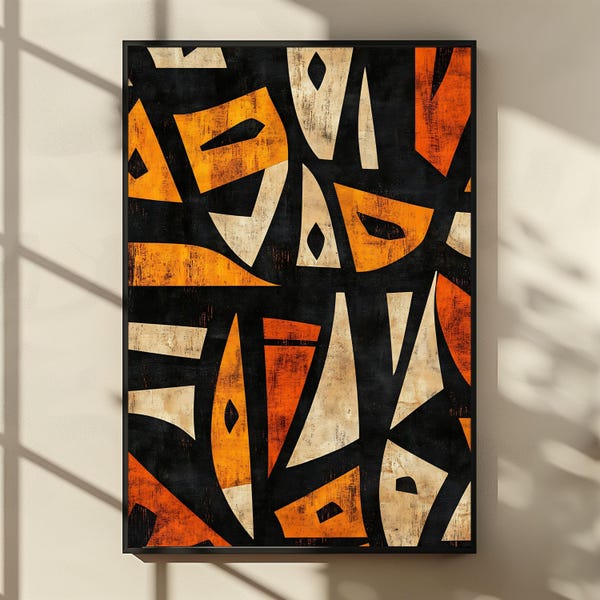 Rust and Charcoal Art - Etsy