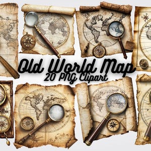 Clipart de carte du vieux monde, carte nautique vintage PNG, carte de voyage antique, carte au trésor pirate, cartographie historique, art de l'aventure steampunk