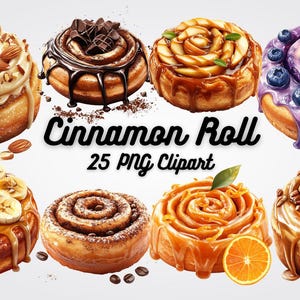 Rollo de Canela: 25 imágenes PNG para invitaciones y decoración (descarga digital)