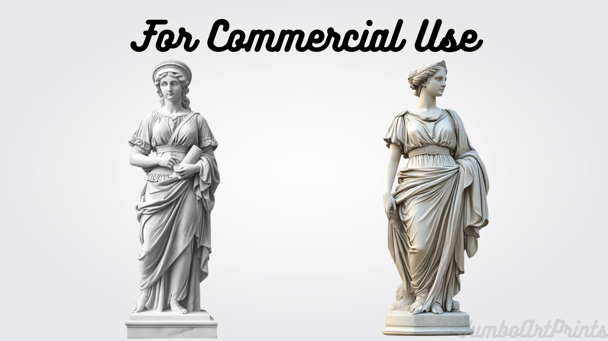 Roman Goddess Statue Clipart: Ancient Marble PNG (digital Download) - Etsy