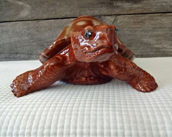 Terracotta garden turtle