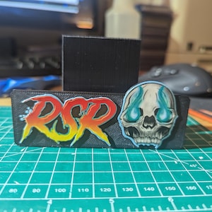 Custom double wide card stand hold 2 cards side by side, put your logo on a stand.