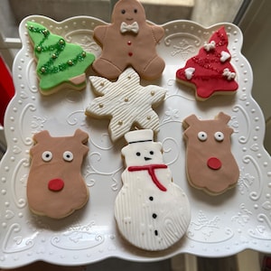 Weihnachtliche Zuckerkekse