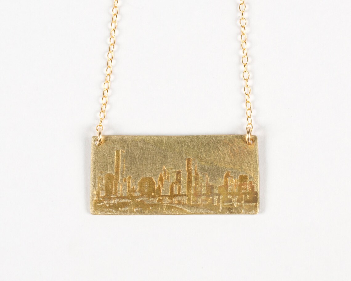 Houston Necklace Houston Jewelry Texas Necklace Texas Etsy