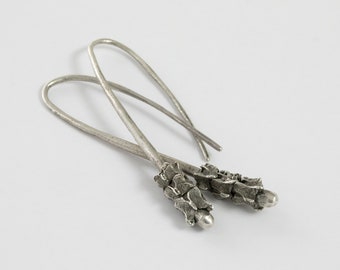 Vertebrae Spine Earring Threaders, cast in sterling silver from real bones