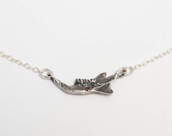 Animal Teeth Necklace, Jawbone Skeleton Jewelry, Skull Bone Jewelry, Bone Necklace, Teeth Jewelry