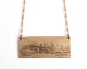 NYC Necklace - New York Jewelry - NYC Necklace - Brooklyn Bridge