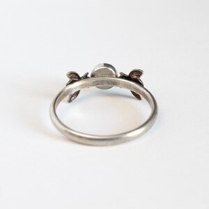 Moonstone bee ring, with round or oval stone image 7