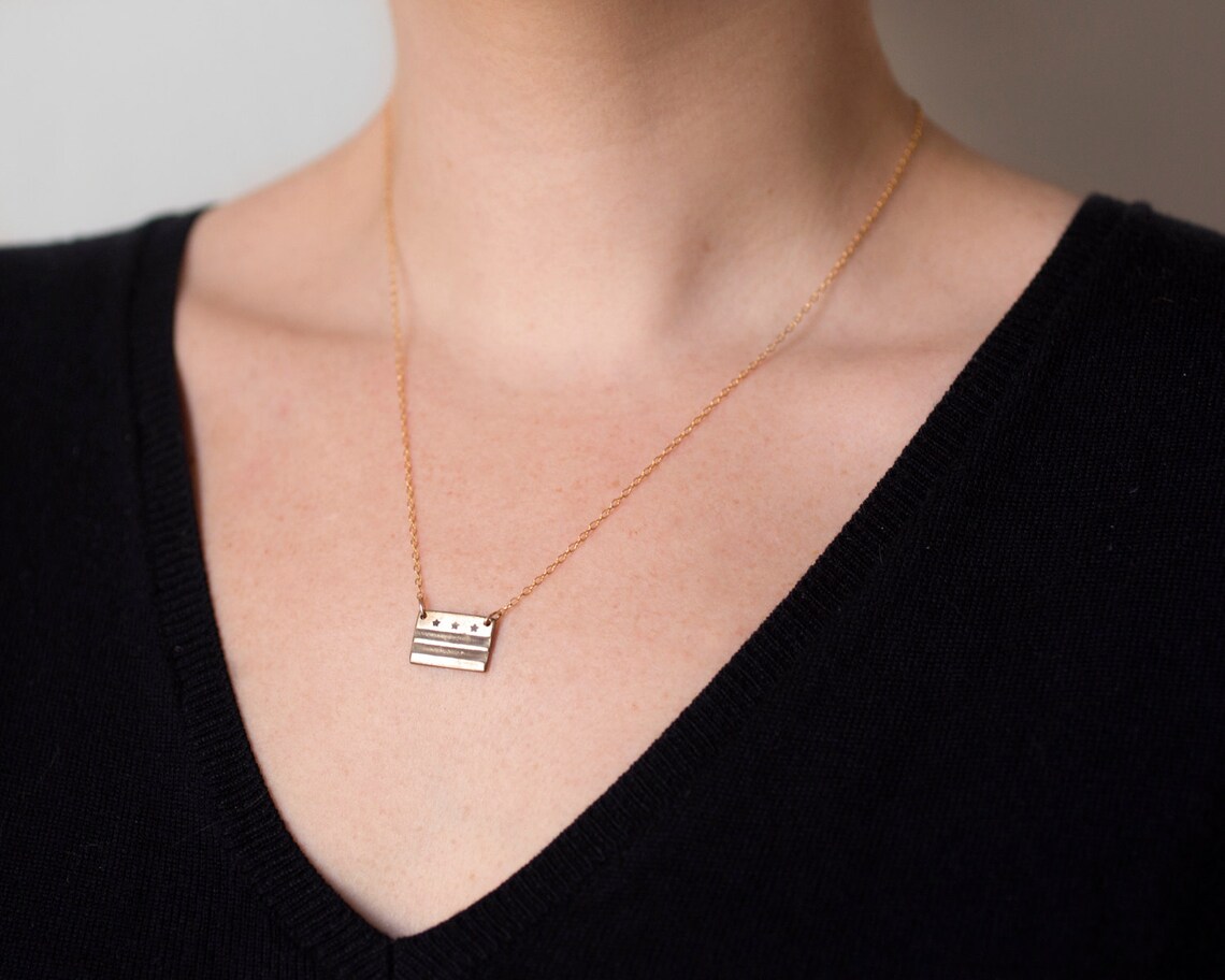DC Necklace Washington Jewelry Washington DC Necklace DC - Etsy