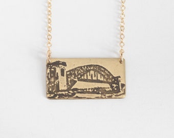 New York City Jewelry, Queens Necklace, NYC Hometown Pride, Hellgate Bridge, Astoria Gift