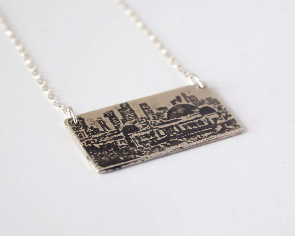 Los Angeles Necklace L.A. Jewelry Los Angeles Skyline - Etsy