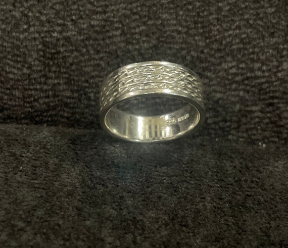 Sterling silver Rope Patterned Ring