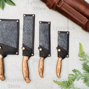 Leather knife cover, Leather knife sheath, Saya knife cover, Saya knife sheath, Chef knife cover, Chef gifts for him, Single knife case