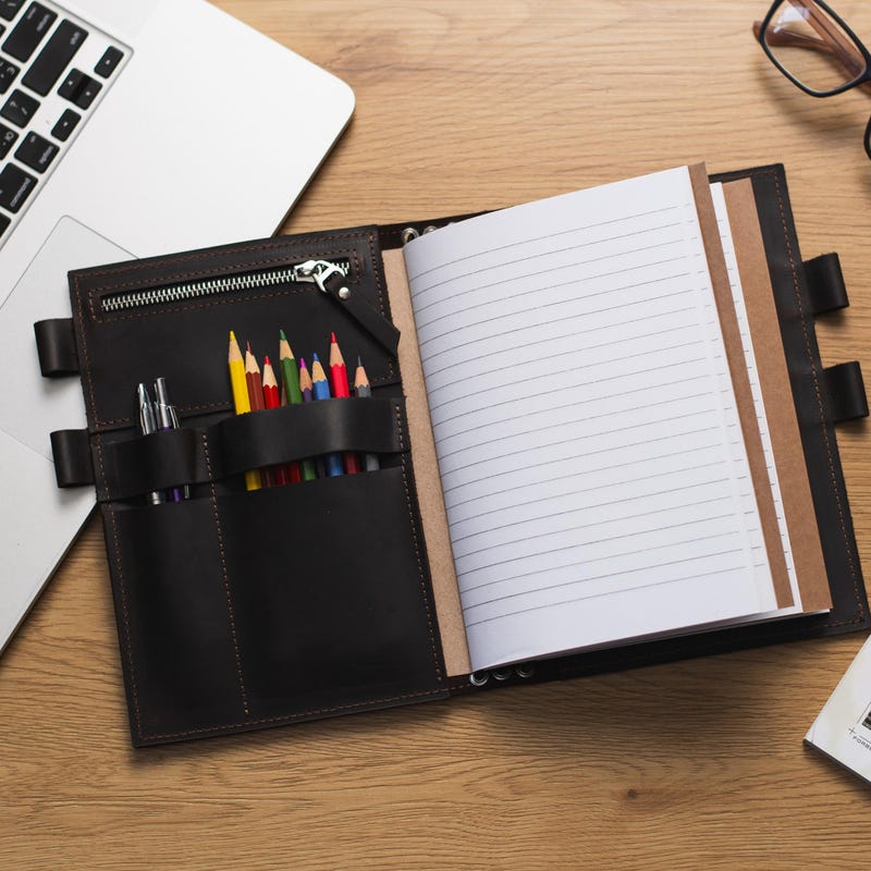 Leather Planner - Etsy