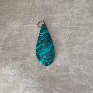Polymer Clay Malachite ‘Libby’ Necklace Pendant
