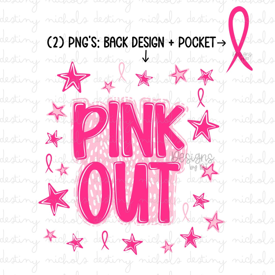 Pink Sign Out Message Pink Out PNG Breast Cancer Awareness Png Pink Out Big Letters Png ...