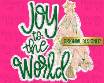Joy To The World Png、手描きPng、プレッピー、クリスマス、コケットクリスマス、リボンPng、フェイクグリッターPng、メリークリスマスPng、ブラシストロークPng