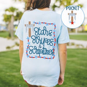 Stars, Stripes & Scriptures PNG | 4th of July | Labor Day | Patriotic | Digital Download | America Png | Hand Drawn | USA PNG | RedWhiteBlue