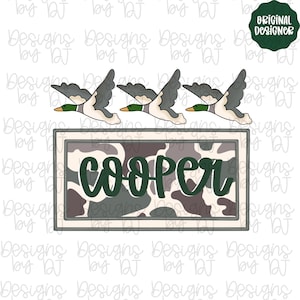 Duck Camo PNG, Hand Drawn, Name Plate, Plaque, Applique, Digital Download, Kids Graphic, Fall, Country Boy Png, Kids Shirt Png, Sublaminatio