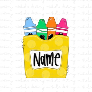 Back To School Name Plate PNG | School Design | Digital Download | First Last Day of School | Teacher PNG | Custom Name | Hand Drawn