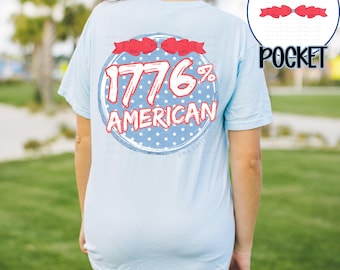 1776% Amerikaans | Patriottisch png-bestand | Digitale download | Rood Wit Blauw | Amerika | VS | 4 juli | Sterren en strepen | Originele ontwerper